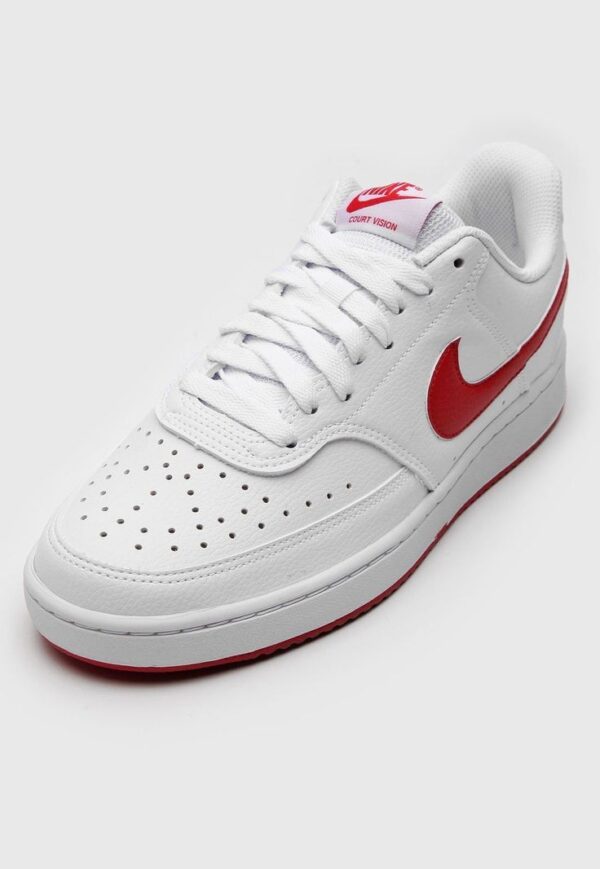 Nike Air Force 1 Low White/University Red. - Image 3