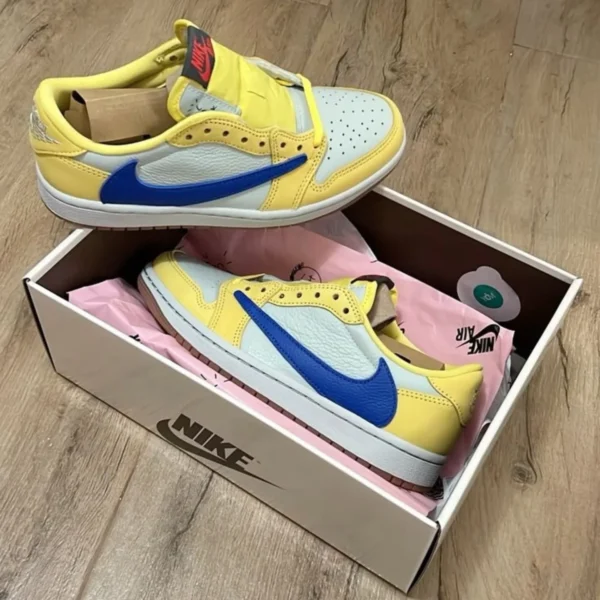 Travis Scott x Air Jordan 1 Low OG "Canary" - Image 3