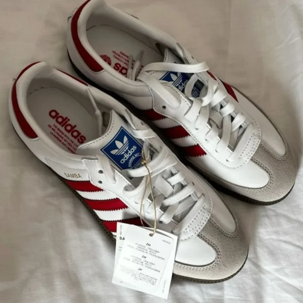 Adidas Samba OG Red and white (unisex). - Image 2