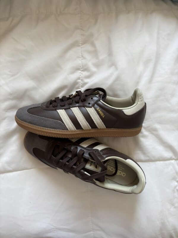 adidas Samba OG Dark Brown, White. - Image 3