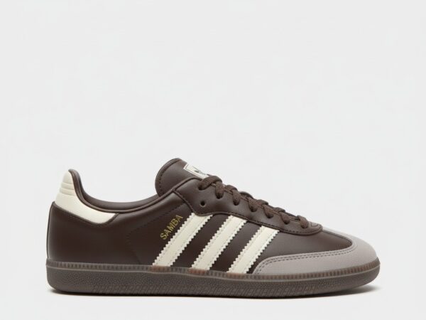 adidas Samba OG Dark Brown, White.