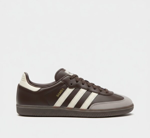 adidas Samba OG Dark Brown, White.