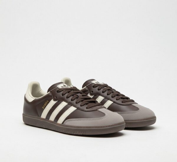 adidas Samba OG Dark Brown, White. - Image 2